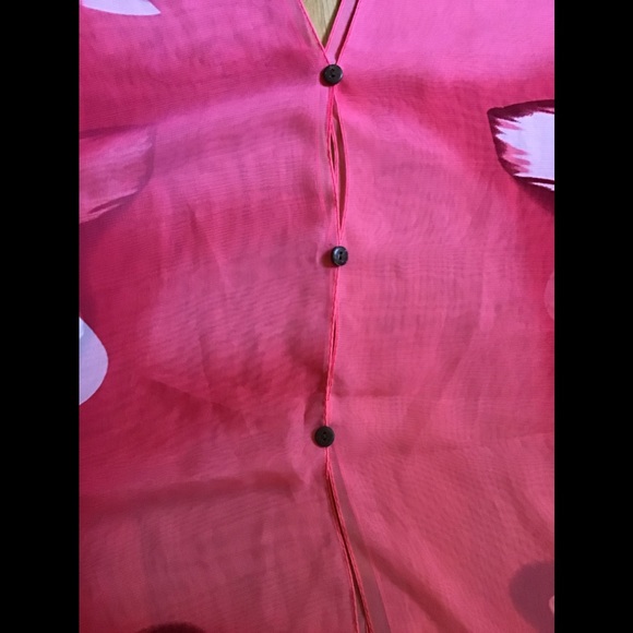 NWOT Floral Caftan Poncho Top - Picture 9 of 14